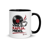 Vinils - Kafija - Miers mug white/color inside - Black - 11 oz