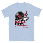 Vinils-Kafija-Miers-Light Unisex T-Krekls - Light Blue - M